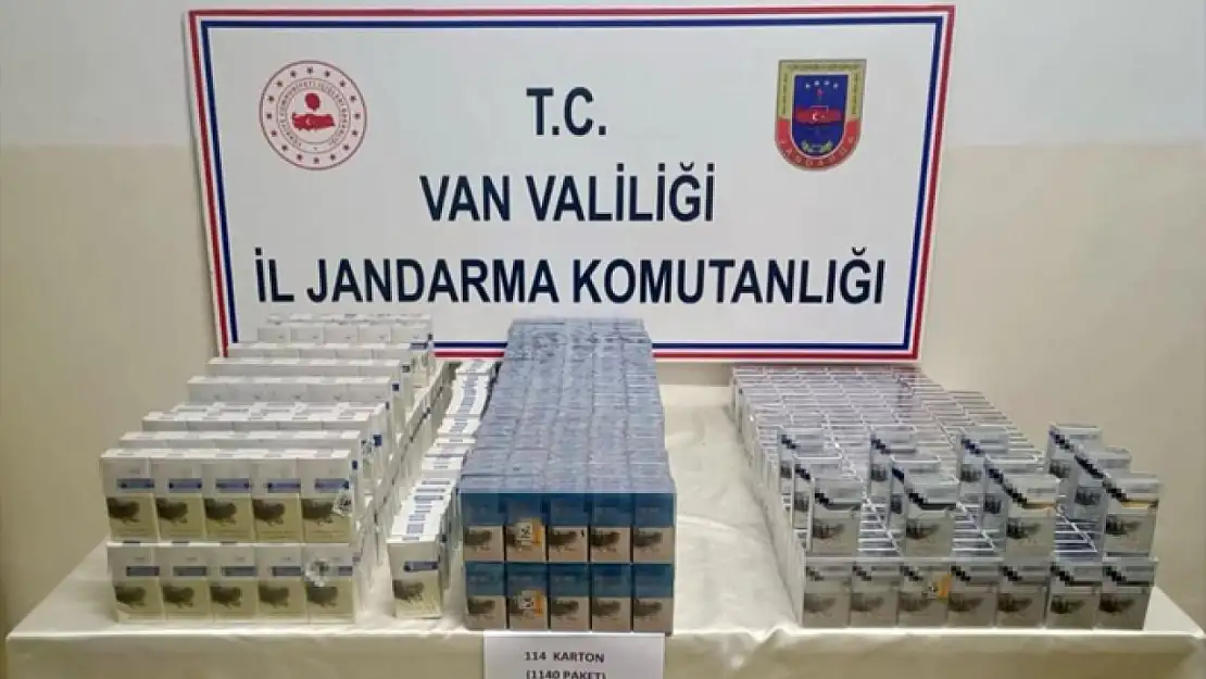 Van'da bin 340 paket kaçak sigara ele geçirildi