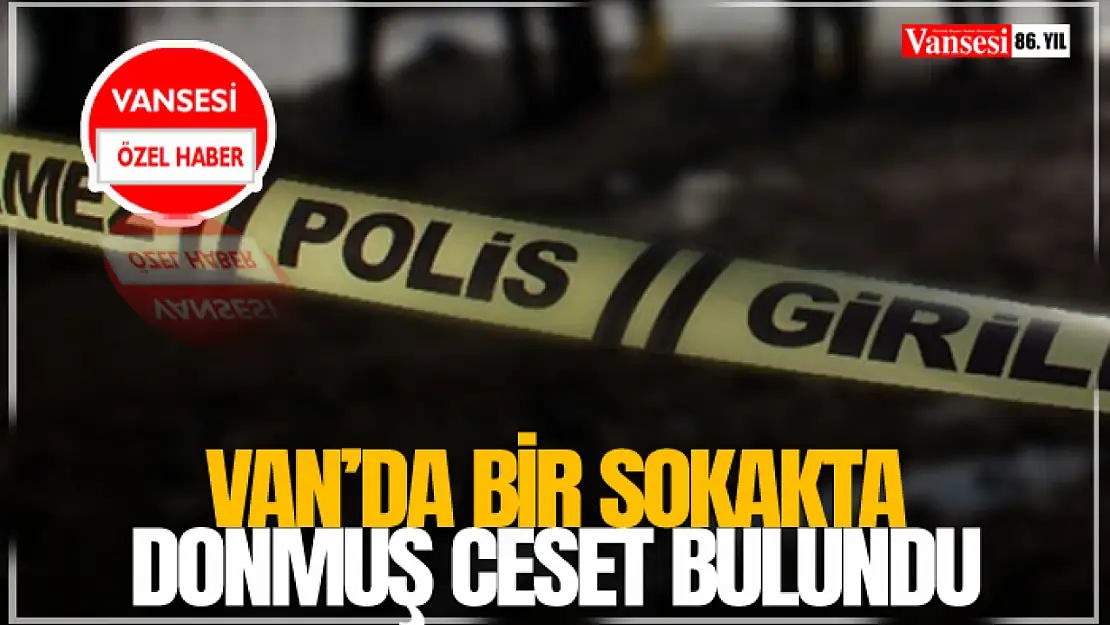 Van'da Bir Sokakta Donmuş Ceset Bulundu