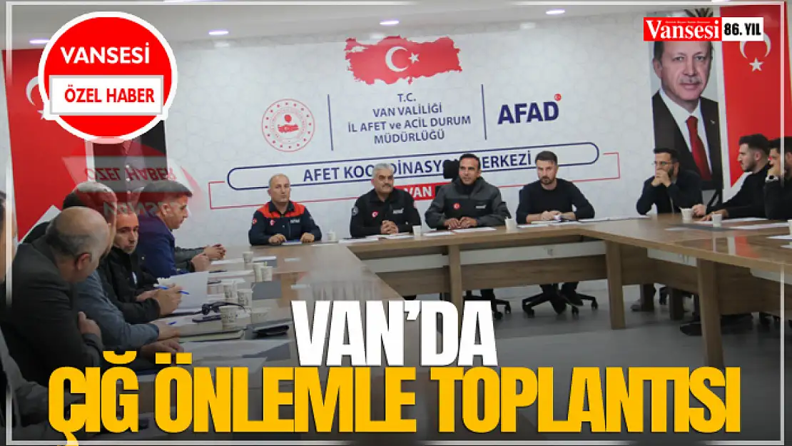 Van'da Çığ Önleme Toplantısı