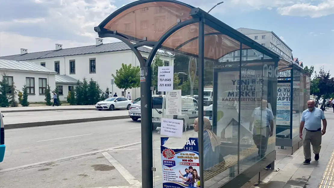 Van'da duraklara afiş asanlara cezai işlem uygulanacak