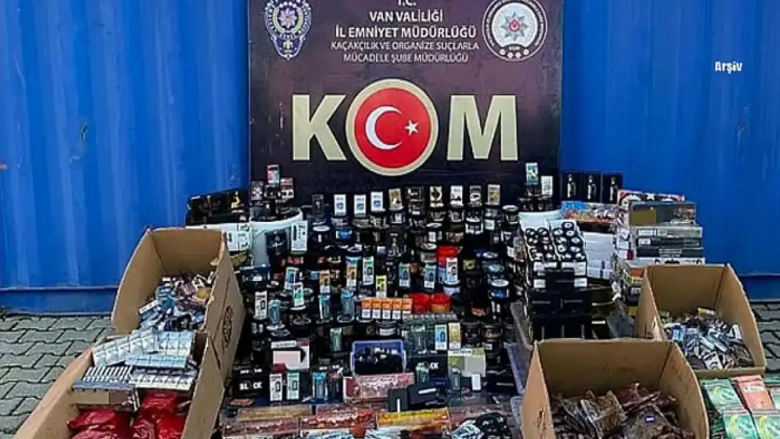 Van'da gümrük kaçağı malzemeler ele geçirildi