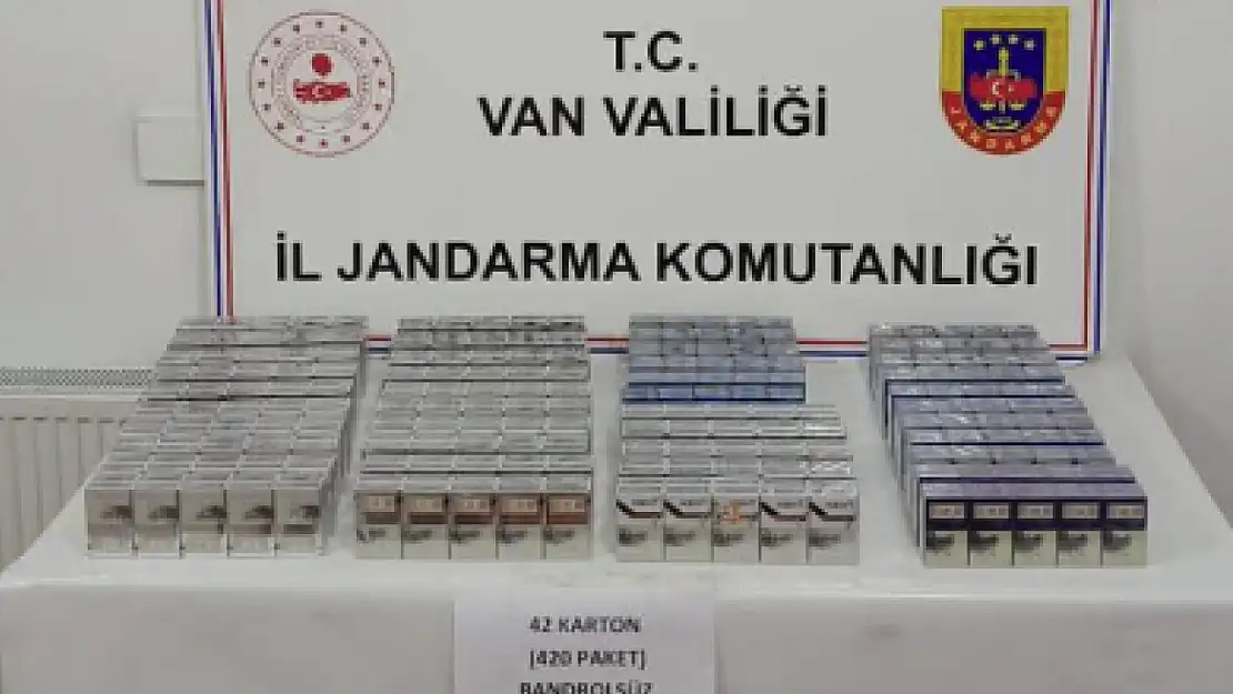 Van'da gümrük kaçağı sigara yakalandı