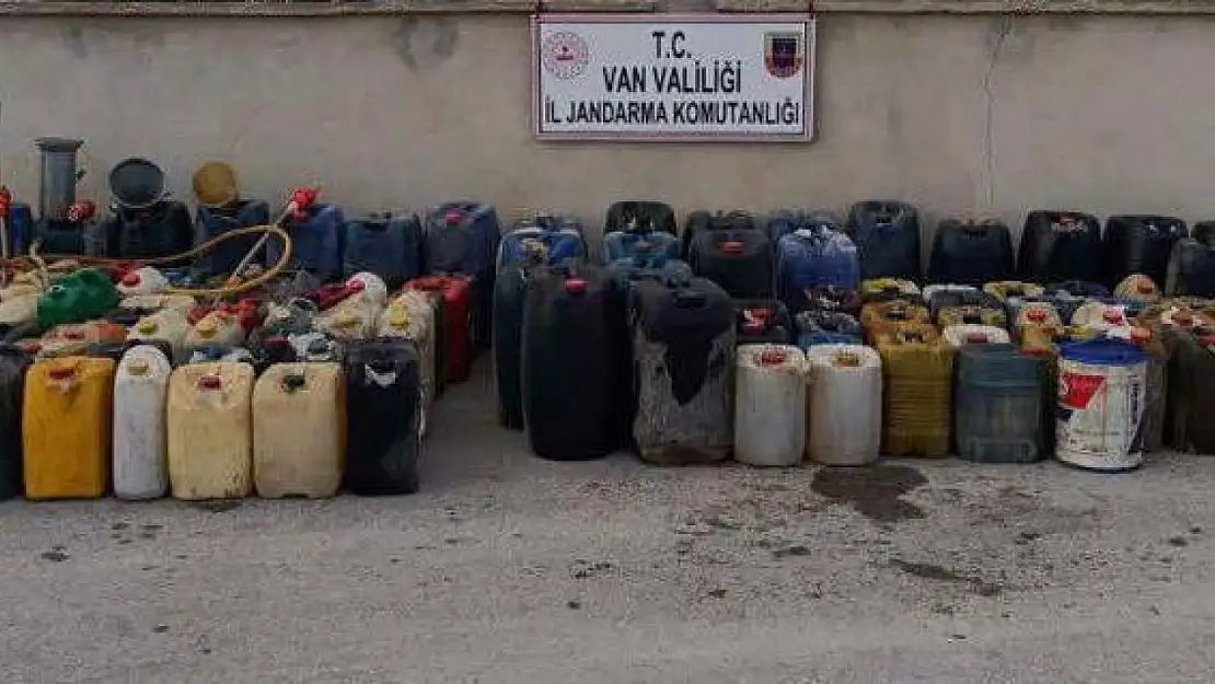 Van'da kaçak motorin ele geçirildi