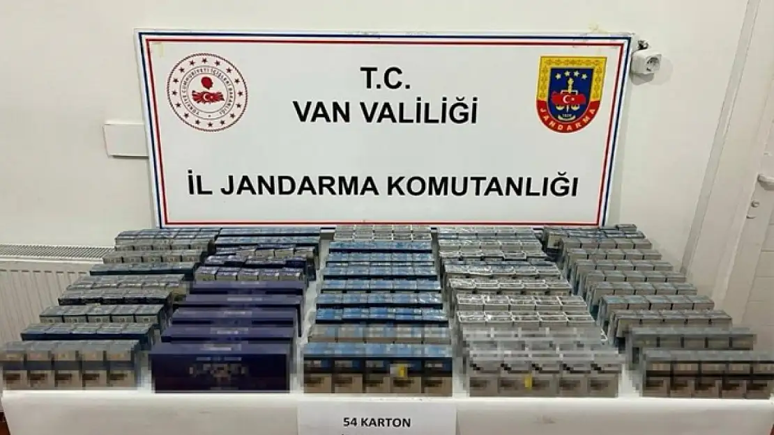 Van'da kaçak sigara ele geçirildi