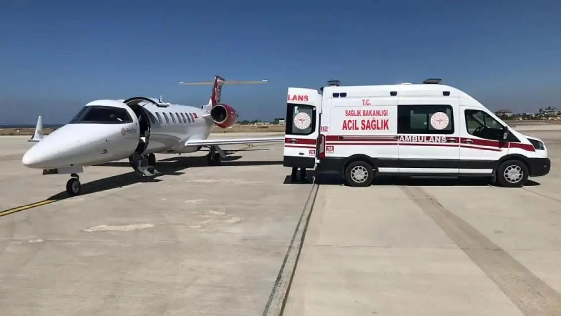 Van'da kalp hastası 3 günlük bebek uçak ambulansla İstanbul'a sevk edildi