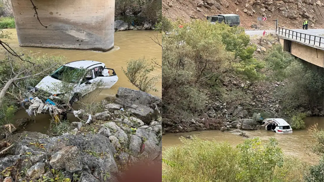 Van'da kaza! Otomobil Çatak Çayı'na uçtu