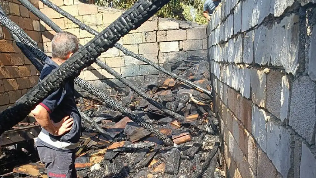 Van'da odunluk yangını
