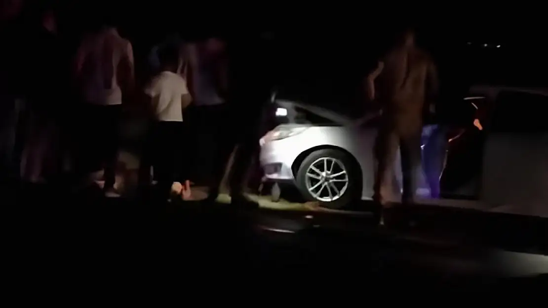 Van'da otomobil sürüye çarptı