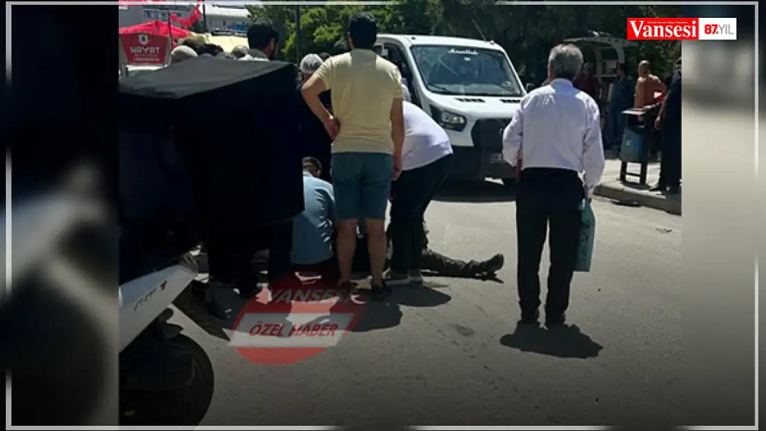 Van'da otomobil yaya çarptı: 1 yaralı