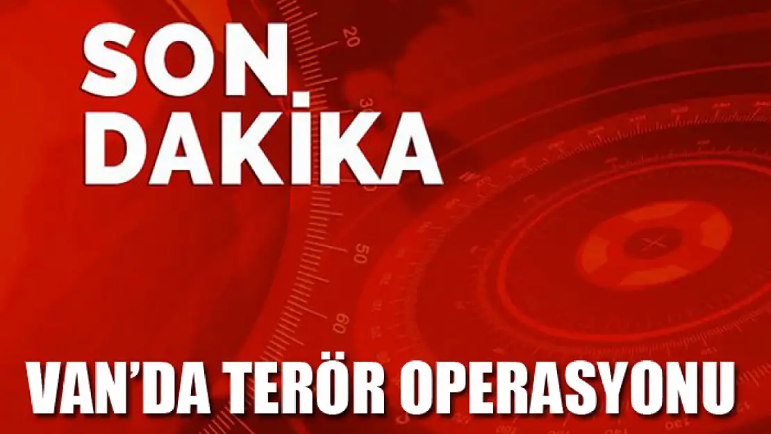 Van'da terör operasyonu