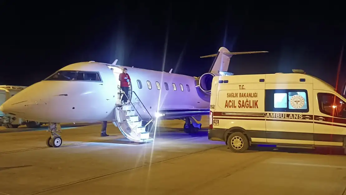 Van'dan İstanbul'a uçak ambulansla umut yolculuğu