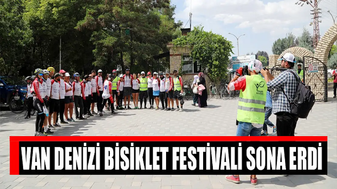 Van denizi bisiklet festivali sona erdi