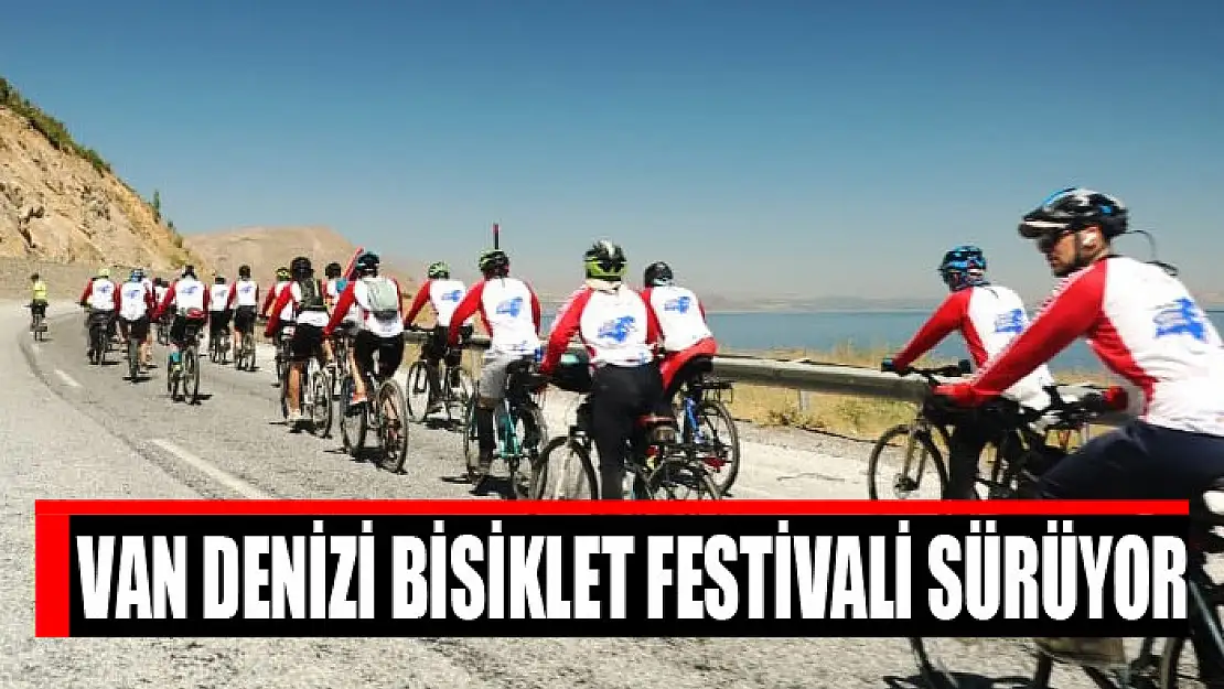 Van denizi bisiklet festivali sürüyor