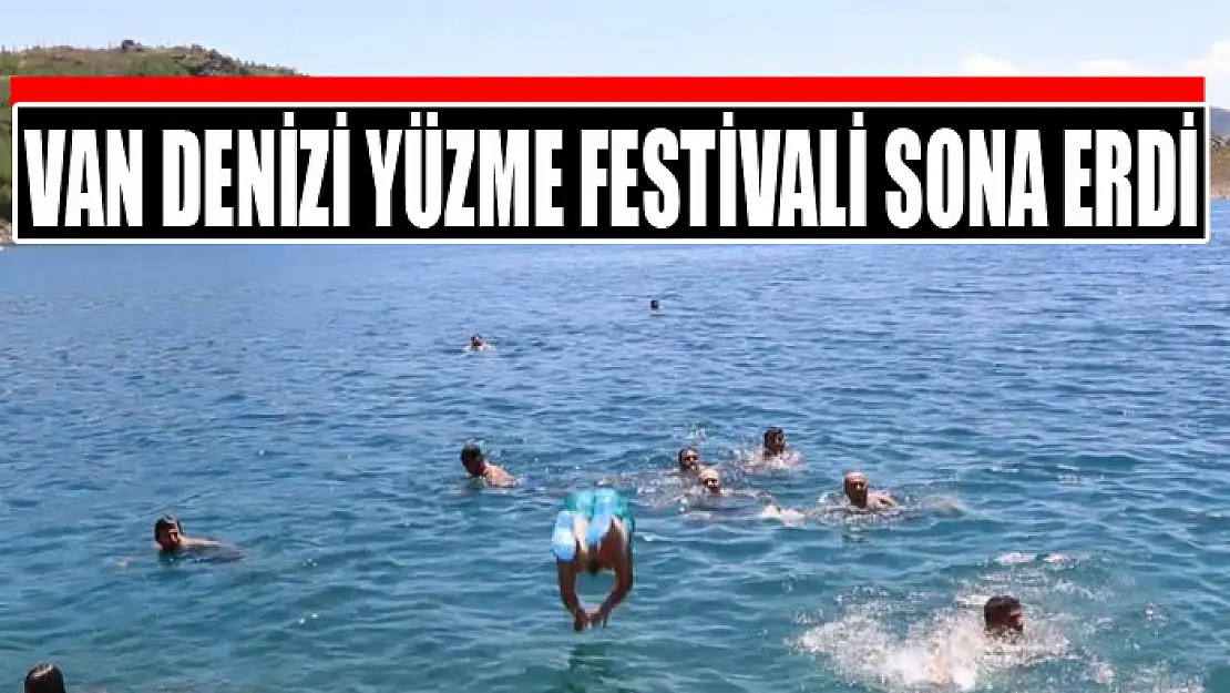 Van Denizi Yüzme Festivali sona erdi