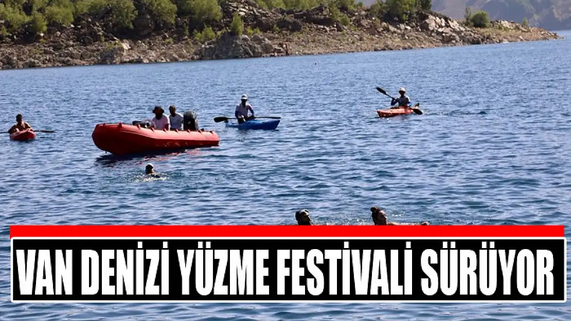 Van denizi yüzme festivali sürüyor