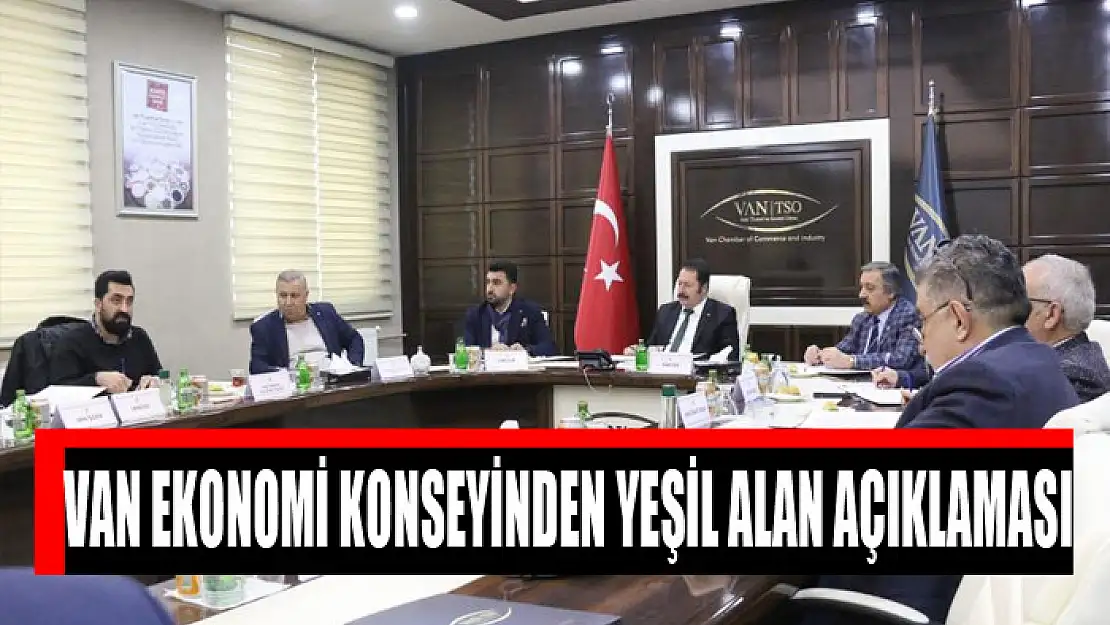 Van Ekonomi Konseyinden yeşil alan açıklaması