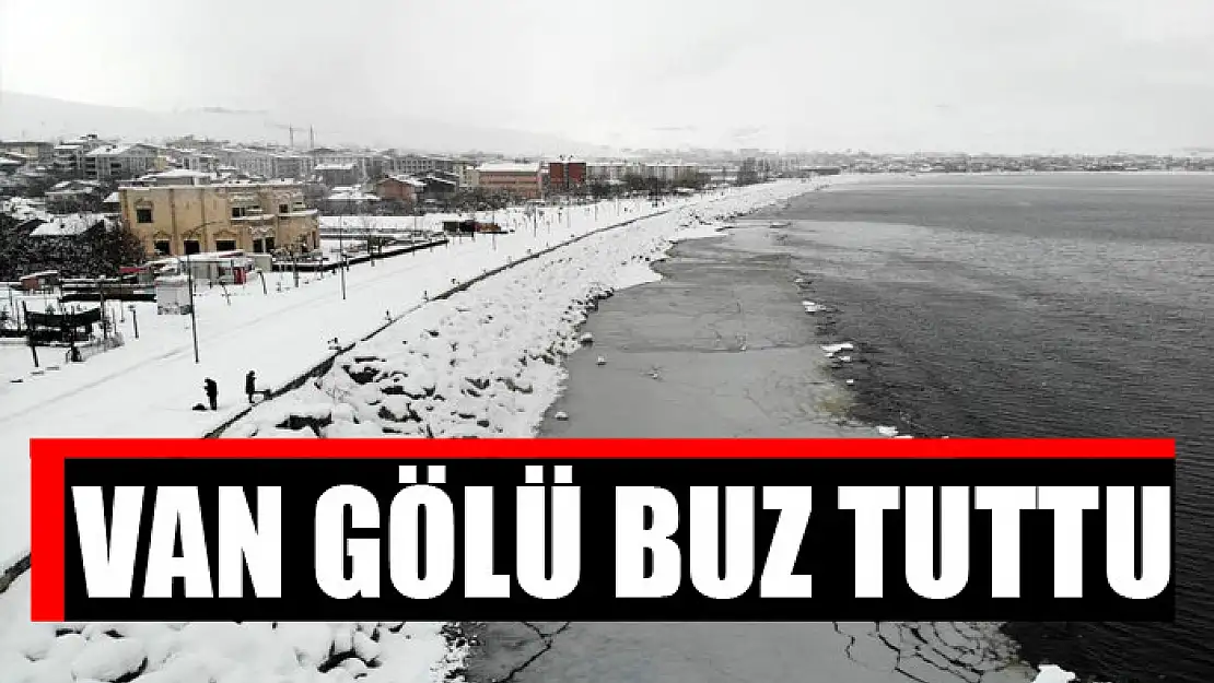 Van Gölü buz tuttu