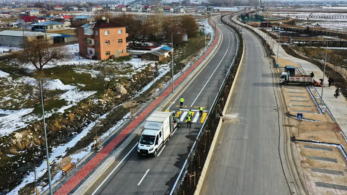 Sahil yolu çalışmaları tamamlanıyor