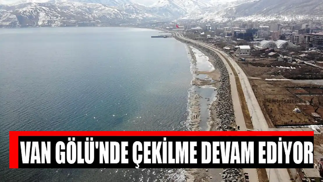 Göl suyunun çekilmesi devam ediyor