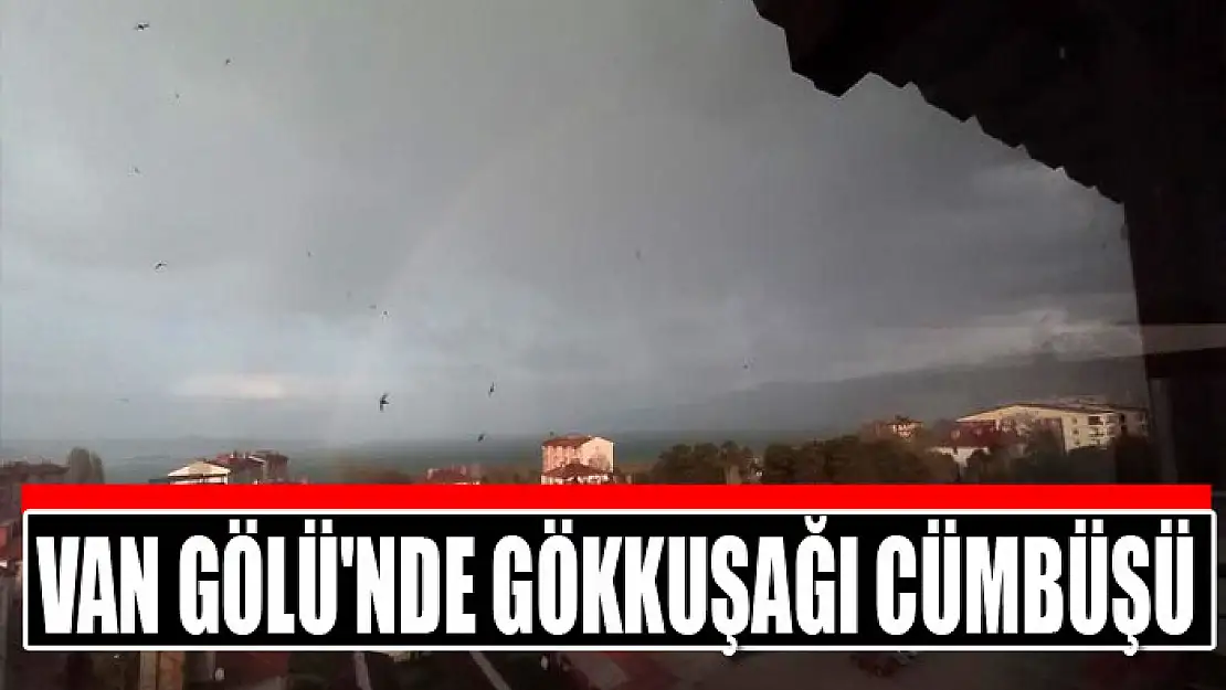 Van Gölü'nde Gökkuşağı cümbüşü