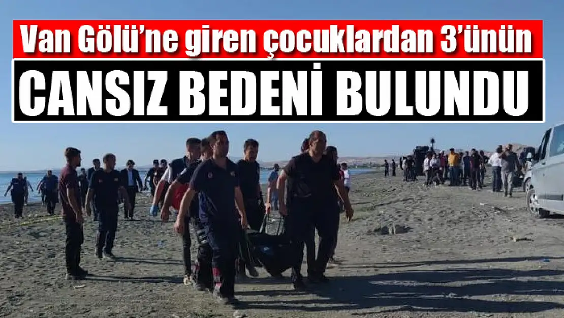 Van Gölü'ne giren çocuklardan 3'ünün cansız bedeni bulundu