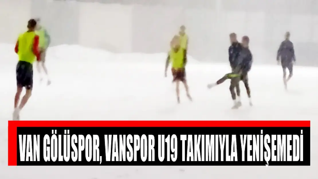 VAN GÖLÜSPOR, VANSPOR U19 TAKIMIYLA YENİŞEMEDİ