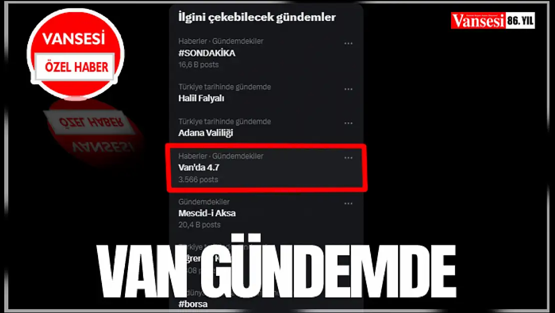 Van Gündem'de!