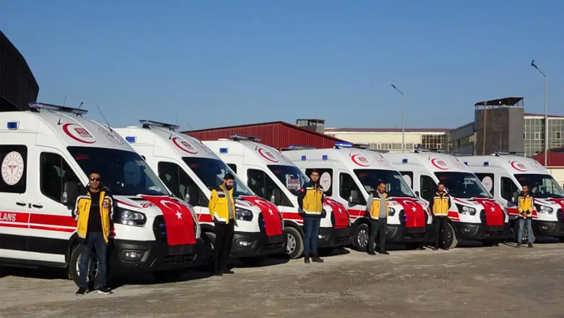 Van İl Sağlık Müdürlüğü'ne 6 yeni ambulans