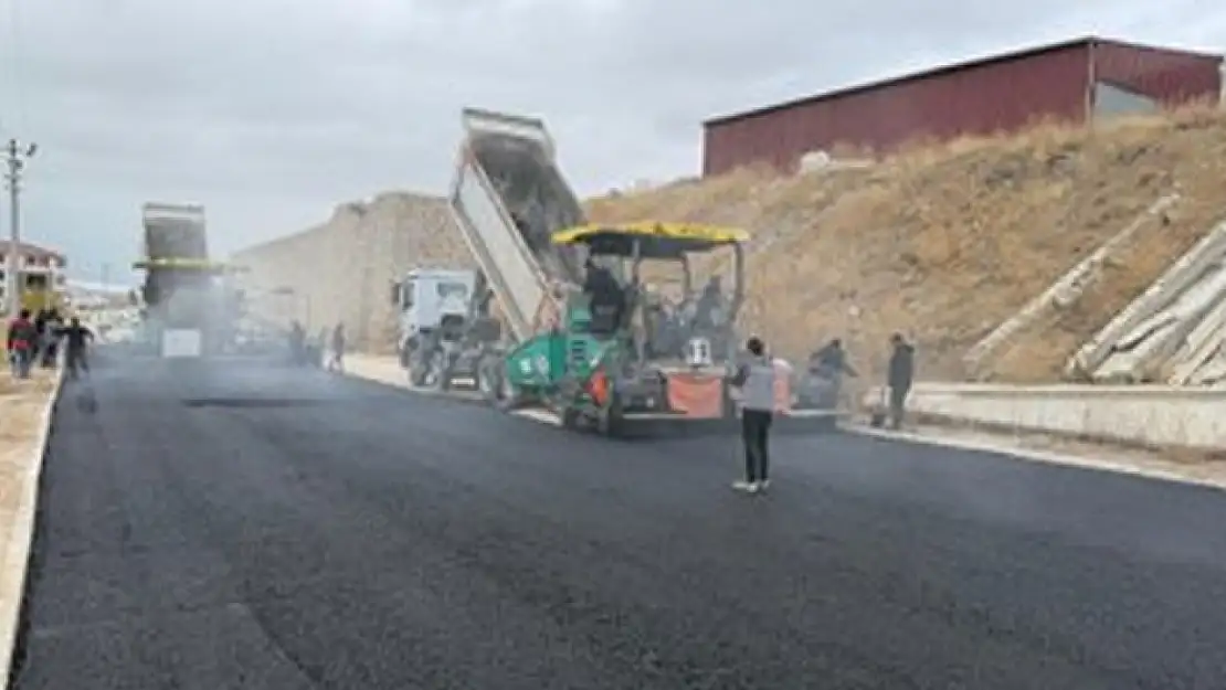 Van Organize Sanayi Bölgesi'nde asfalt çalışması