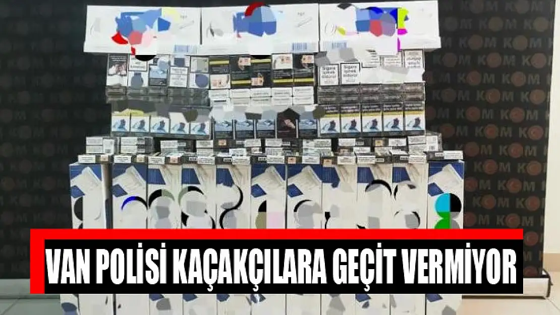 Van polisi kaçakçılara geçit vermiyor