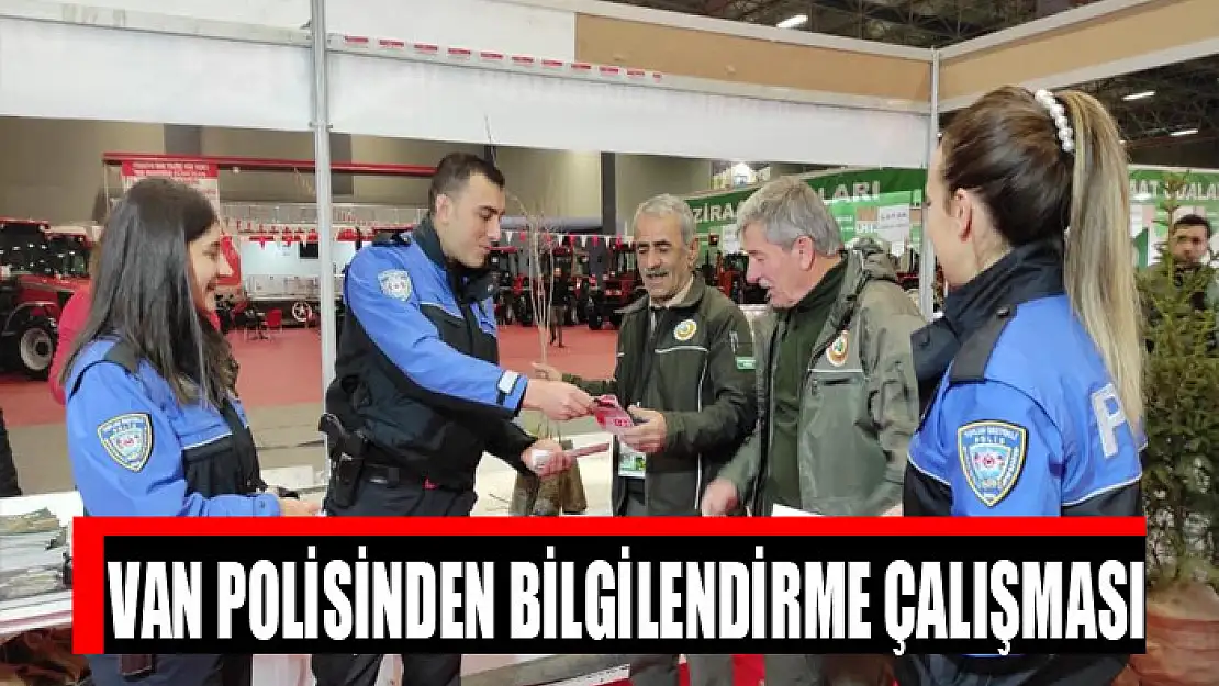 Van polisinden bilgilendirme çalışması