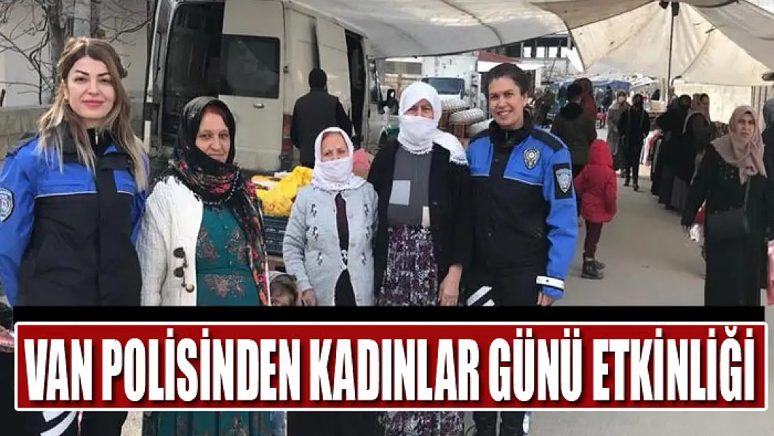 Van polisinden kadınlar günü etkinliği