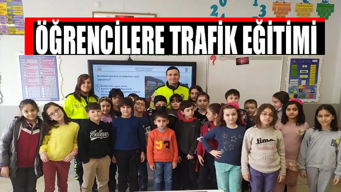 Van polisinden öğrencilere trafik eğitimi