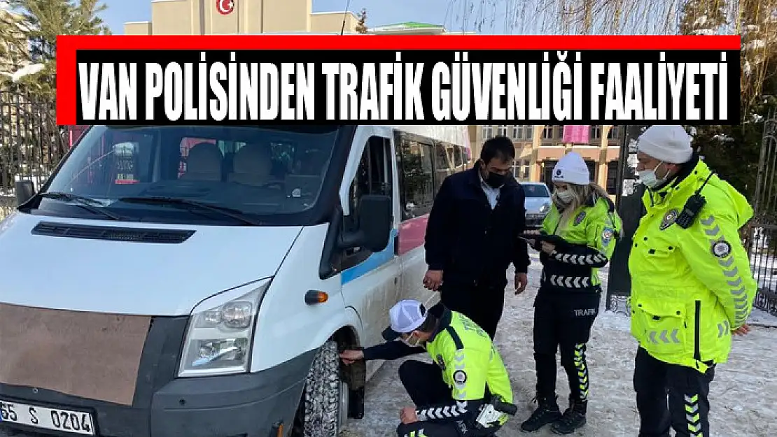 Van polisinden trafik güvenliği faaliyeti