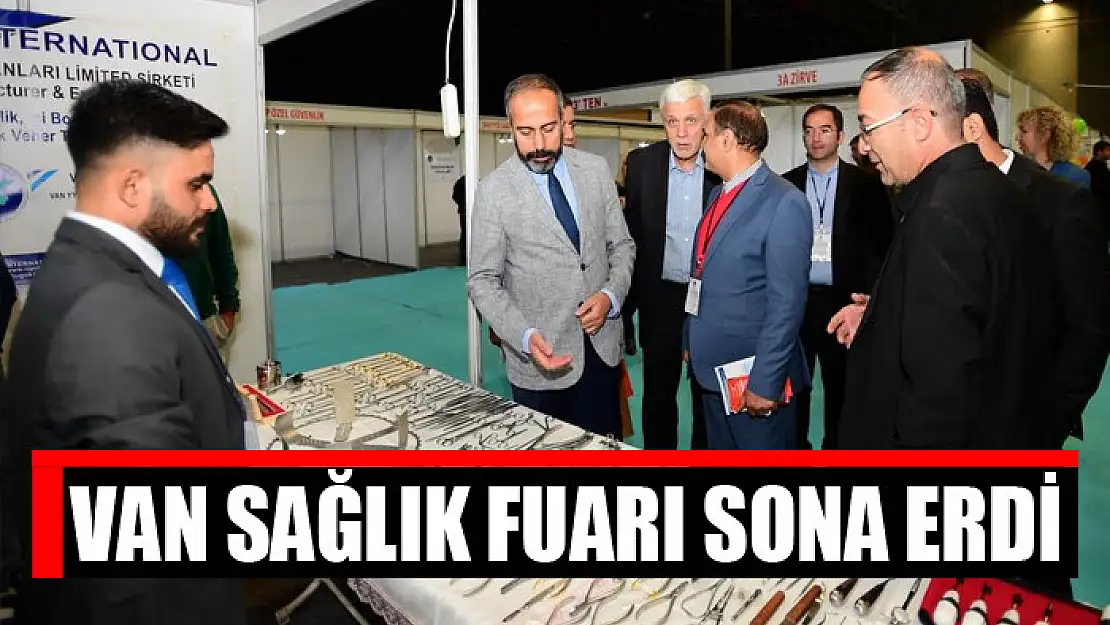 Van sağlık fuarı sona erdi