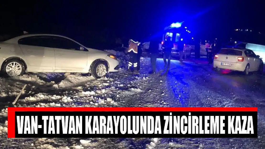 Tatvan-Van karayolunda zincirleme kaza