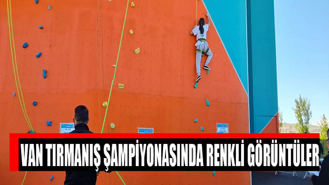 VAN TIRMANIŞ ŞAMPİYONASINDA RENKLİ GÖRÜNTÜLER