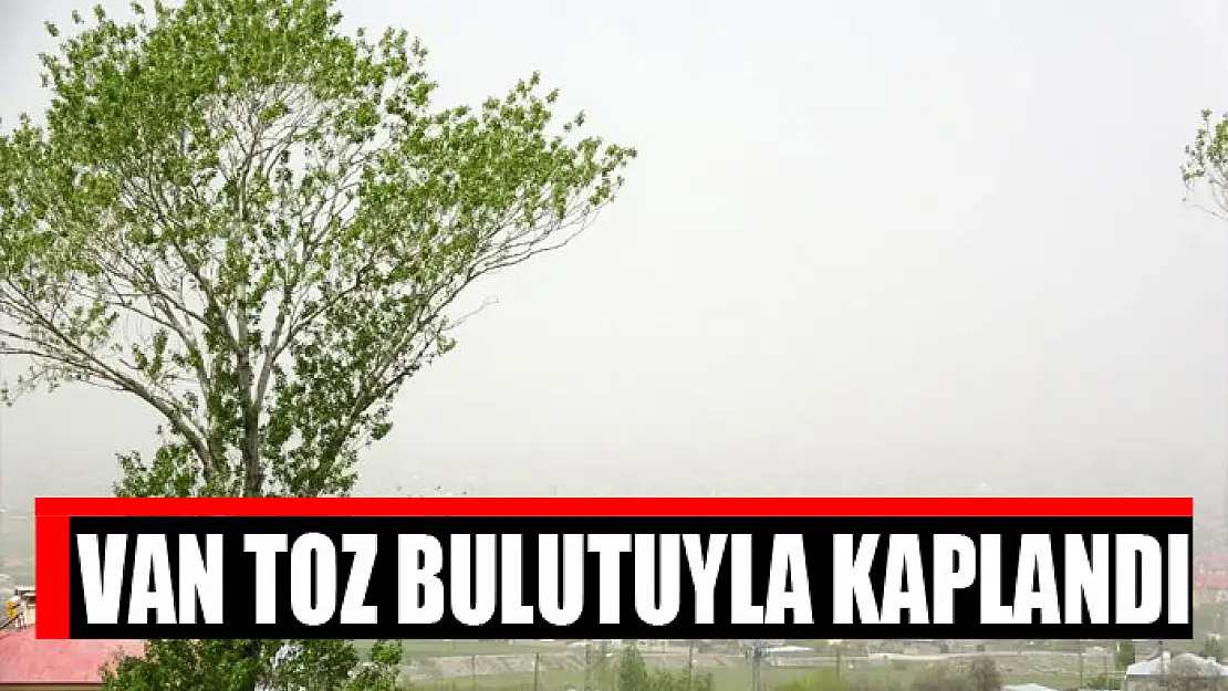 Van toz bulutuyla kaplandı