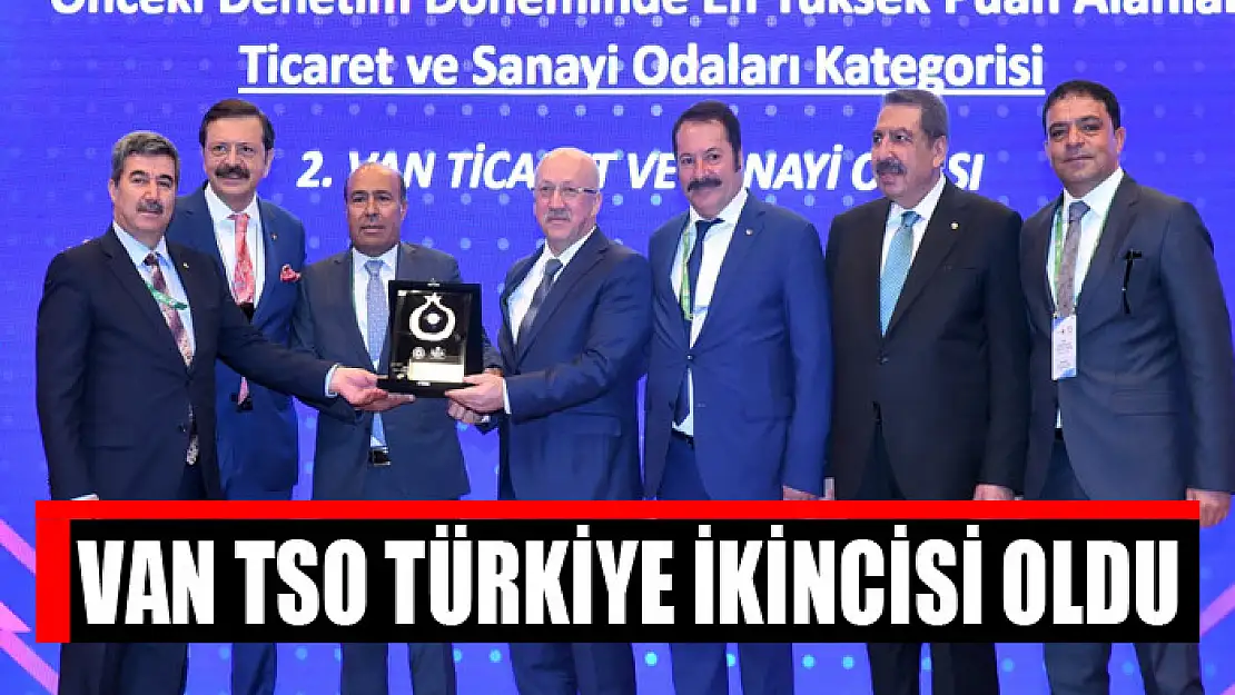 Van TSO Türkiye ikincisi oldu