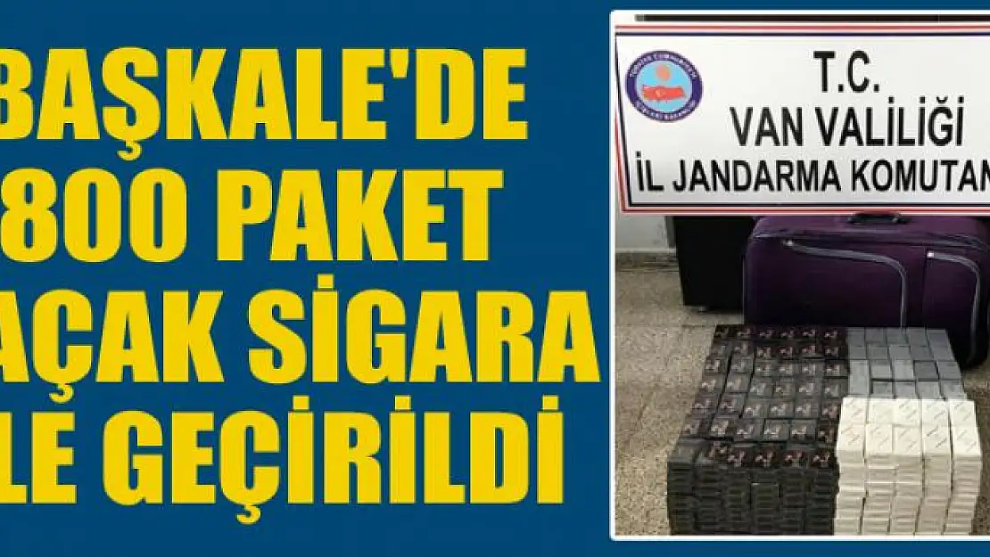 Başkale'de 800 paket kaçak sigara ele geçirildi