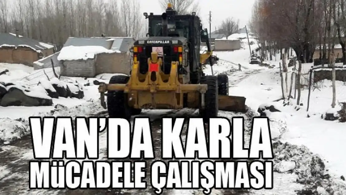 Van'da karla mücadele çalışması