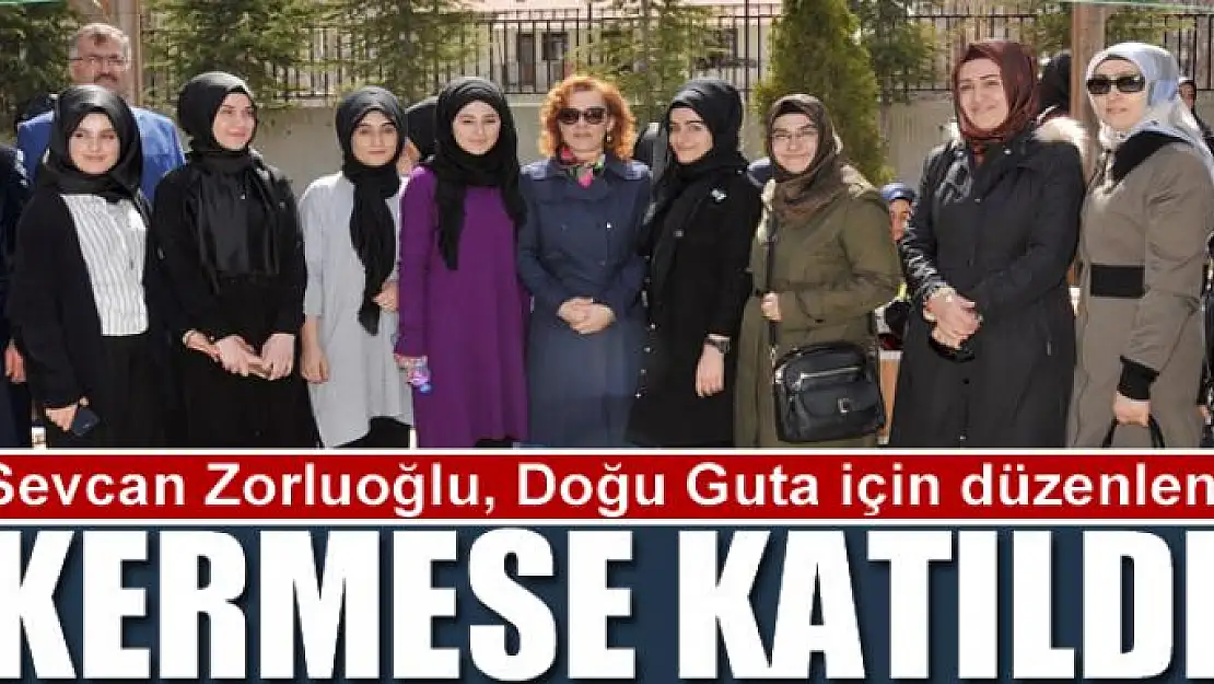 Sevcan Zorluoğlu, Doğu Guta için düzenlenen kermese katıldı