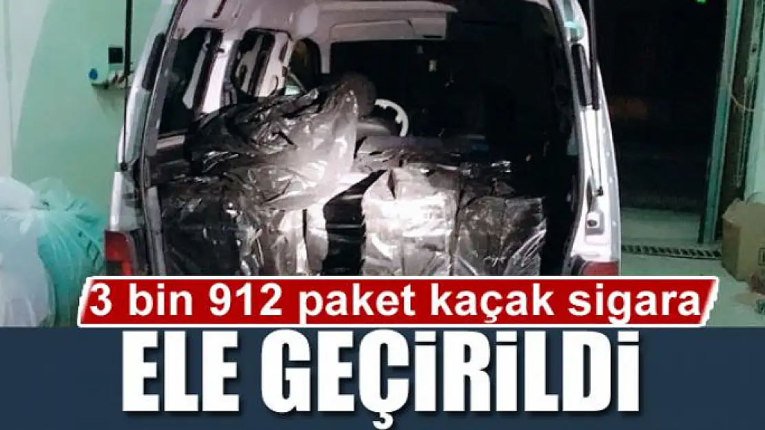 3 bin 912 paket kaçak sigara ele geçirildi