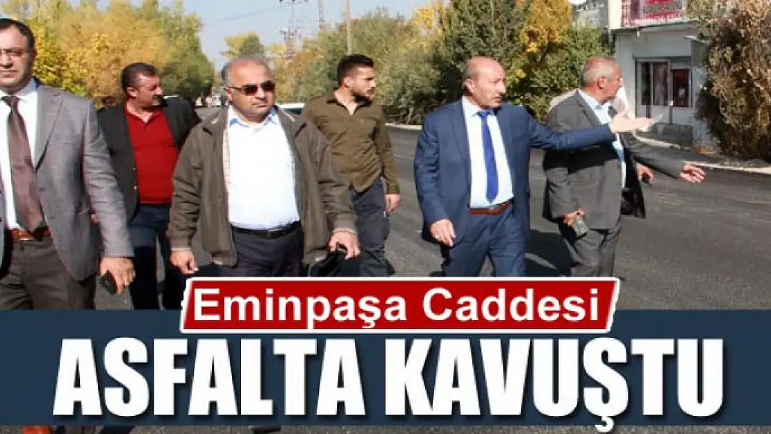 Eminpaşa Caddesi asfalta kavuştu 