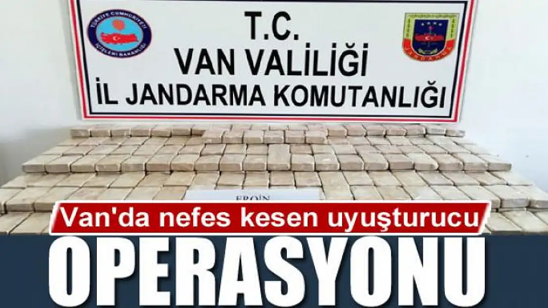 Van'da nefes kesen uyuşturucu operasyonu