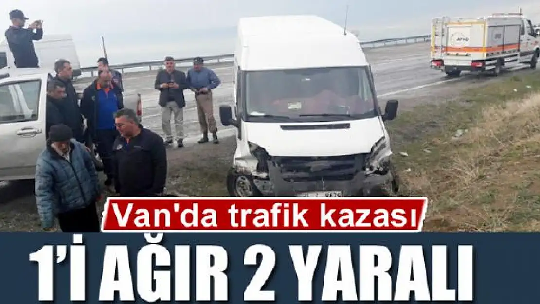 Van'da trafik kazası 2 yaralı