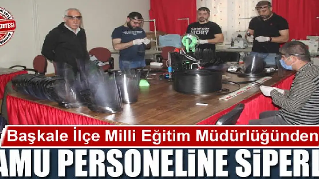 Başkale İlçe Milli Eğitim Müdürlüğünden kamu personeline siperlik