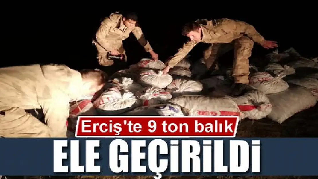 Erciş'te 9 ton balık ele geçirildi