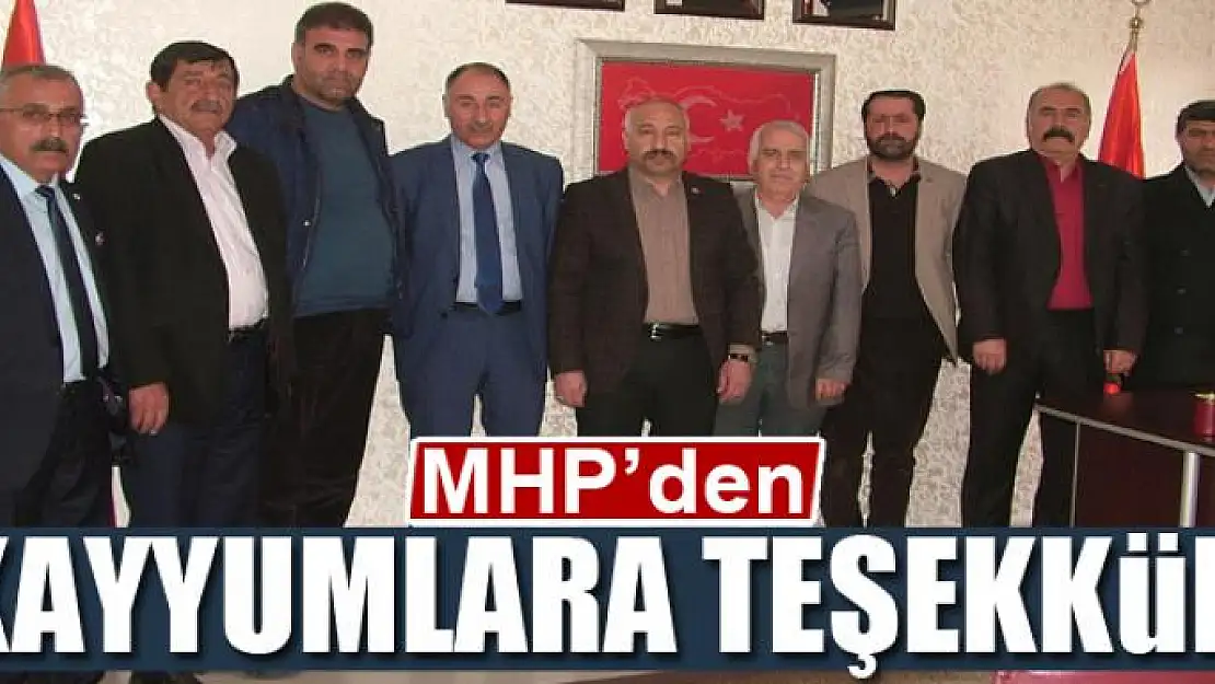 MHP'den kayyumlara teşekkür 