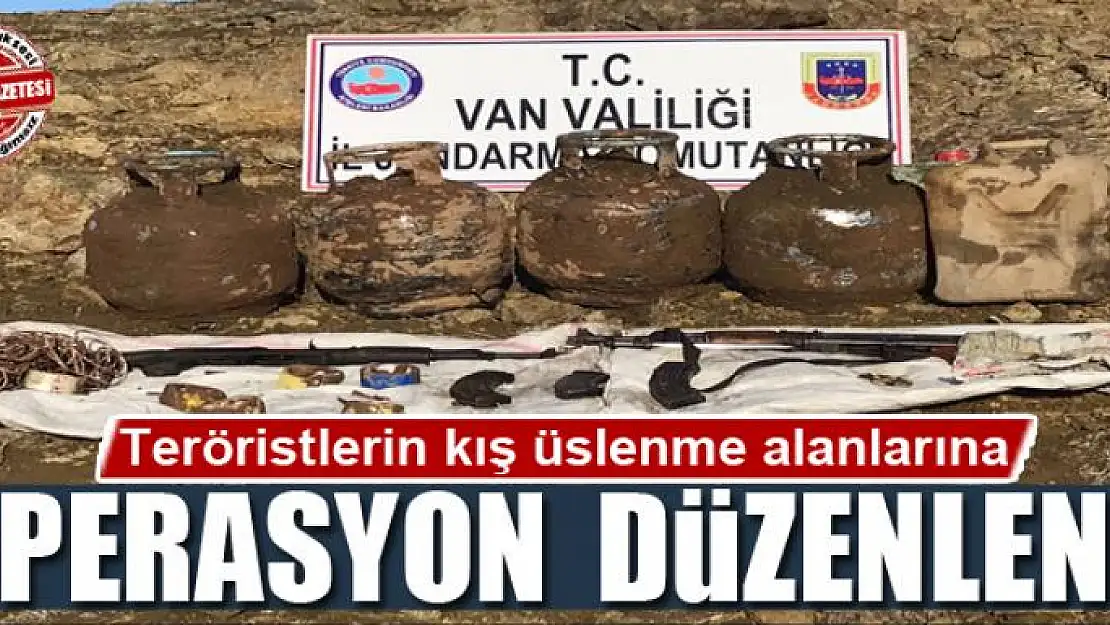 Teröristlerin kış üslenme alanlarına operasyon